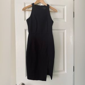 Banana Republish Black Sheath Dress w/ Slit